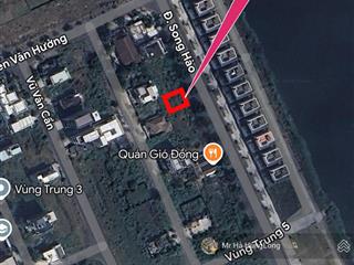 Bán nền biệt thự phú mỹ an mặt tiền song hào, đối diện one river villa, ngũ hành sơn, dt 300m2