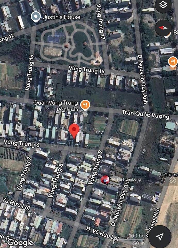 Bán lô đất vùng trung 6  phú mỹ an  ngũ hành sơn  đà nẵng, dt 110m2