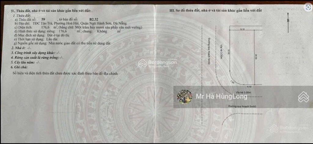 Bán gấp lô góc đường huỳnh thị một với cao sơn 8, dt 176m2