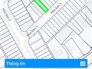 Chính chủ bán lô đất đường hoả sơn 3, tđc đông hải, ngũ hành sơn, đà nẵng