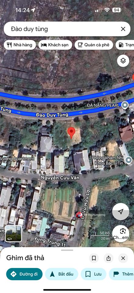 Cần bán lô đất đường đào duy tùng, hòa hải, ngũ hành sơn, đà nẵng, dt 361m2