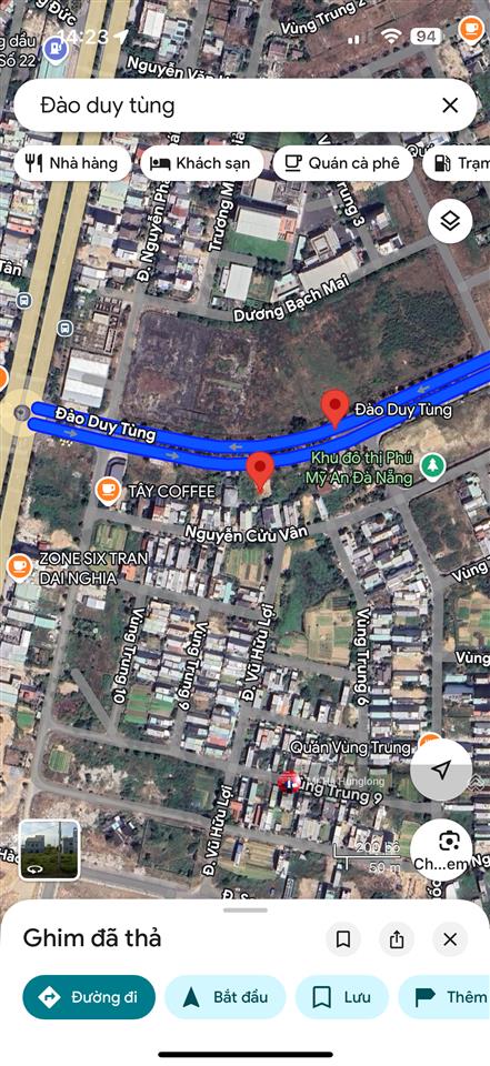 Cần bán lô đất đường đào duy tùng, hòa hải, ngũ hành sơn, đà nẵng, dt 361m2