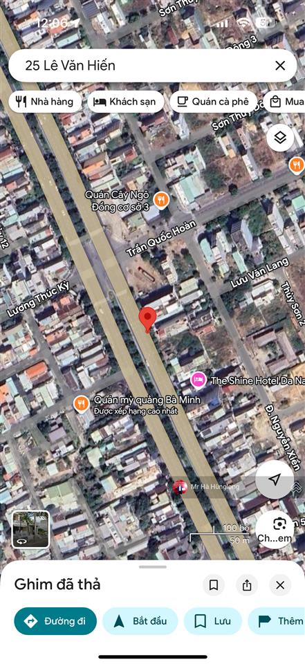 Bán đất mặt tiền lê văn hiến, đối diện ubnd quận ngũ hành sơn, dt 147m2