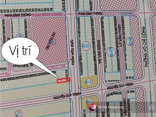 Chính chủ cần bán lô đất mặt tiền đường trần hữu dực, tđc tân trà, sát trường sa