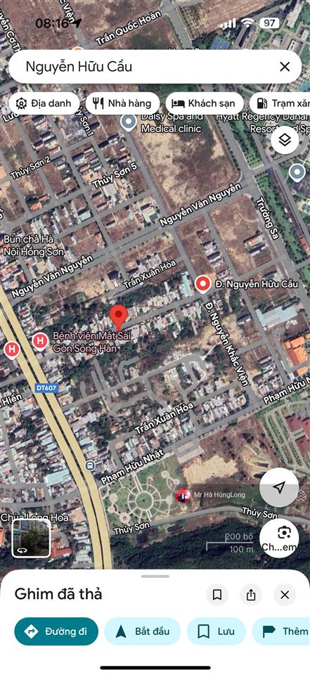Bán nhà đẹp đường nguyễn hữu cầu, ngũ hành sơn, dt 137m2