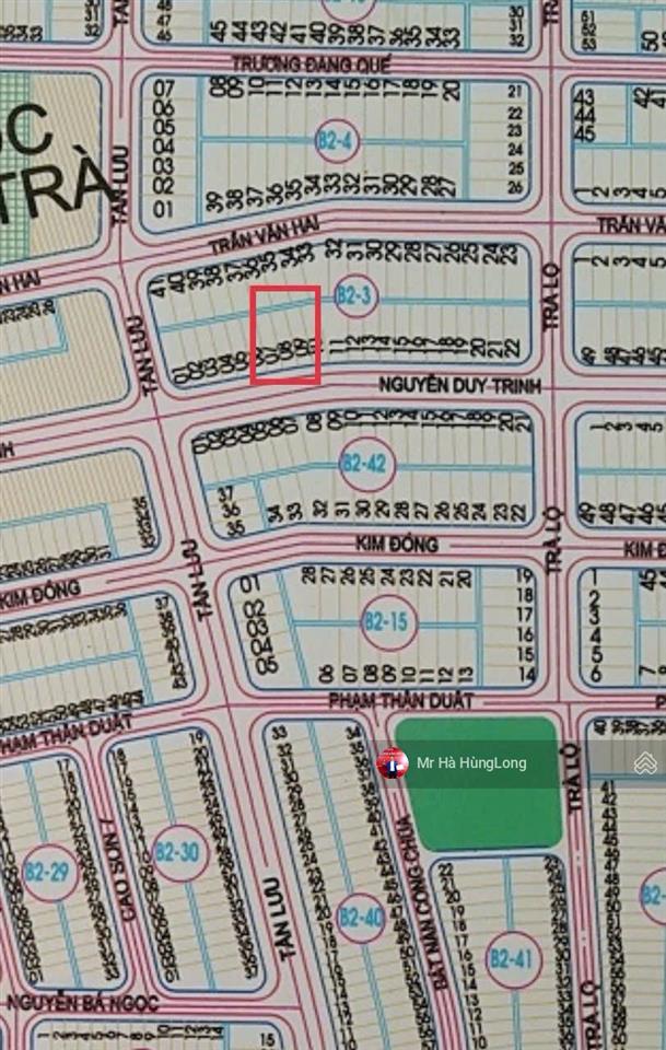 Bán đất mặt tiền nguyễn duy trinh  đà nẵng, dt 141m2