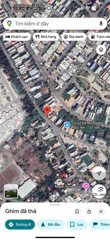 Bán đất khu phố chợ hòa hải mở rộng văn tân 153,4m2 ngang 8m, đường 7,5m