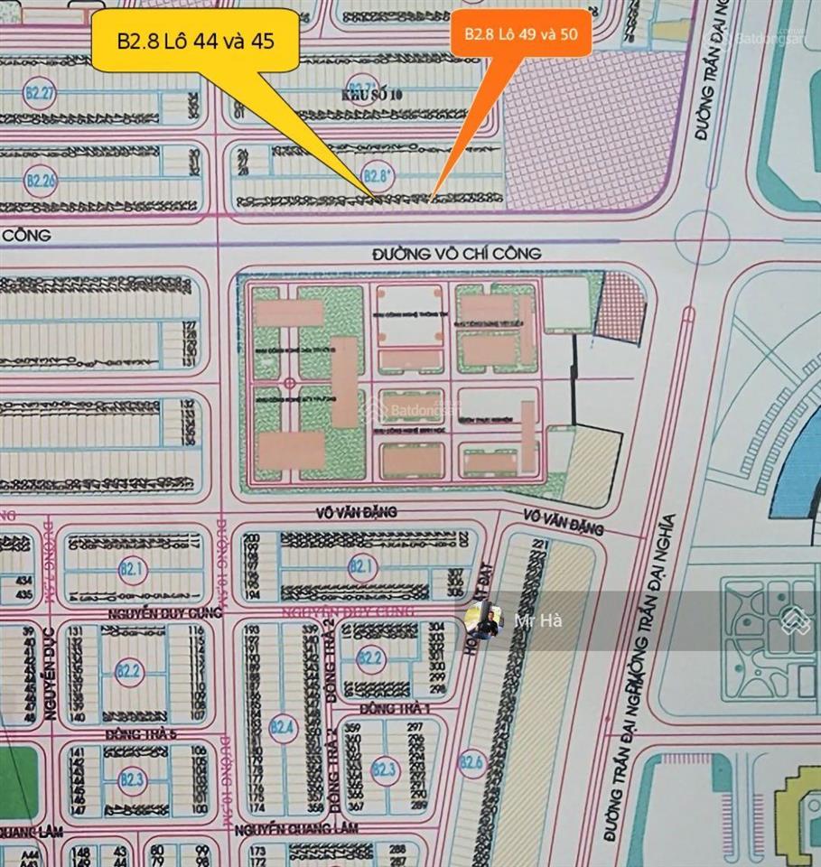 Chào bán 2 cặp mặt đường võ chí công, cách trần đường trần đại nghĩa 50m