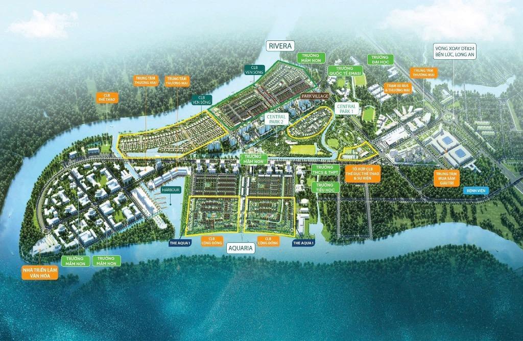 Bán biệt thự đơn lập 225m2 đối diện clubhouse, khép kín aqua tại khu đô thị waterpoint, chỉ 11,2 tỷ