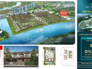 Chủ nhà bán căn dinh thự mặt sông vàm cỏ đông, tại phân khu aqua, chỉ cần 11.6 tỷ vốn tự có (30%)