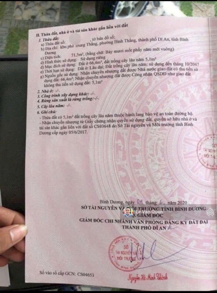 Bán rẻ nhà mới đông hòa dĩ an gần làng đại học