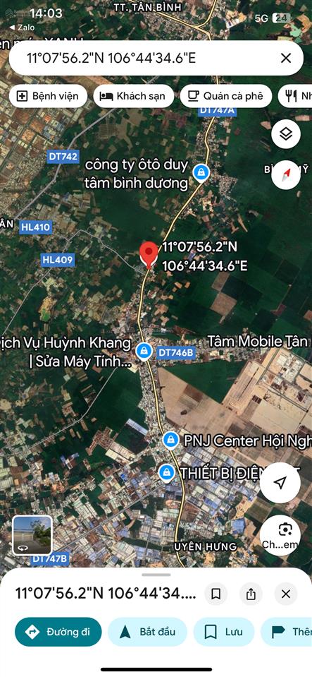 Mặt tiền dt747 thuộc bình mỹ, bắc tân uyên, ngay khu công nghiệp. giá rẻ. 0933 292 ***