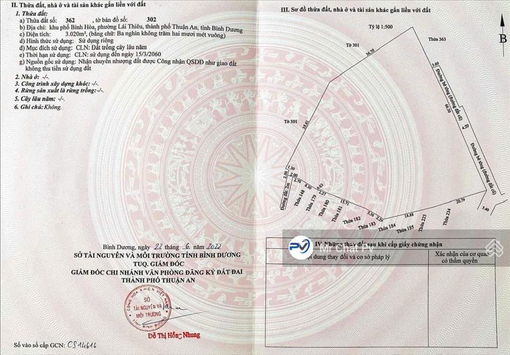 Bán đất ngay cổng kcn vsip 1  3463m2  giá rẻ bất ngờ 28 tỷ 500 triệu, không có lô nào rẻ như vậy
