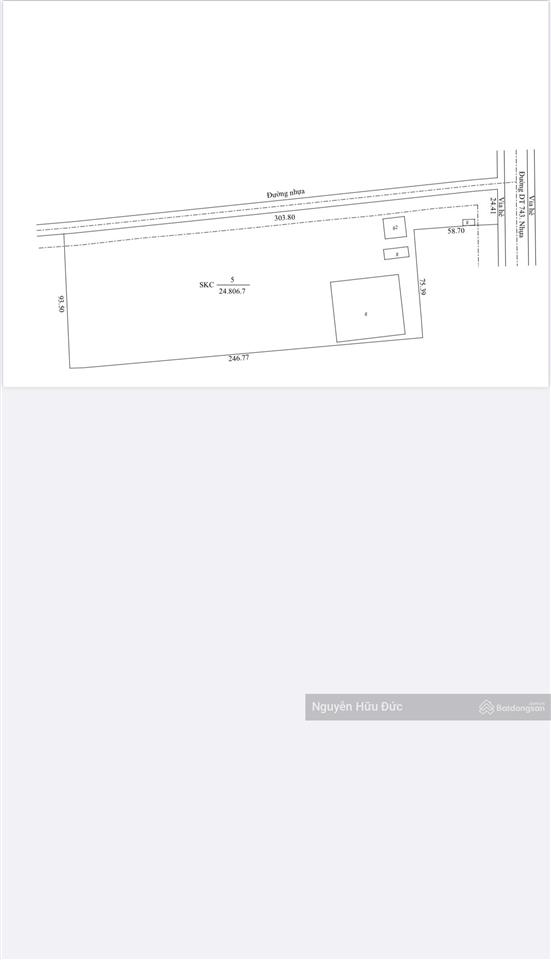 Bán đất 2 mặt tiền đường đt 743 (2,3ha 100% skc) phường an phú tp thuận an bình dương 17tr/m2