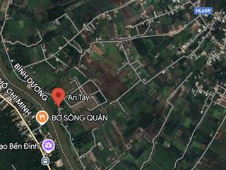 Bán đất mặt tiền sông sài gòn 15,5 ha (300m2 thổ cư) phường an tây, tp bến cát, bình dương