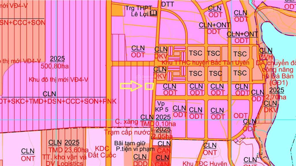 Cần bán lô đất cực đẹp 24x38m mặt tiền đt746 đối diện trung tâm hành chính tân thành
