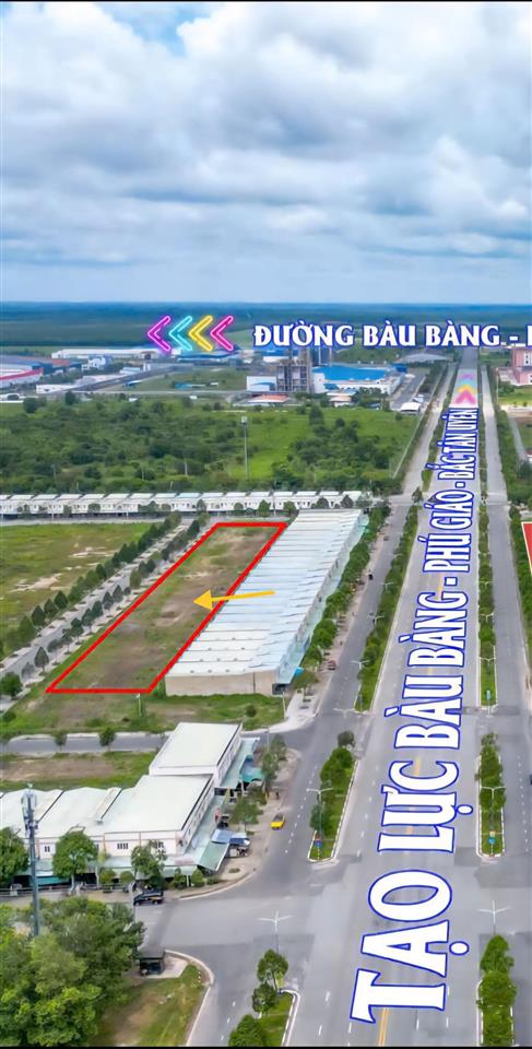 Cần bán nhà phố trệt lầu đối diện chung cư tại becamex bàu bàng