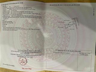 Bán đất mặt tiền dx94 phường phú an (hiệp an), dt 5,47 x 20m, đường nhưa thông 6m, 2.05 tỷ