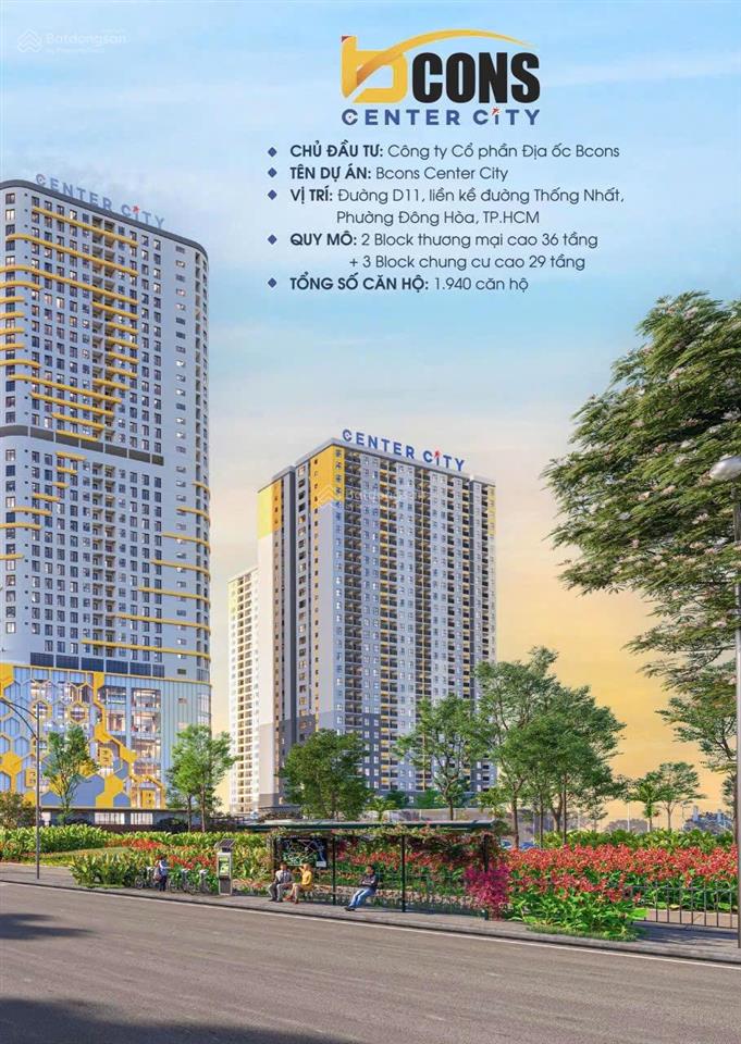 Bán lô đất siêu đẹp ngang 12m trung tâm phường bình an, gần cụm bcons