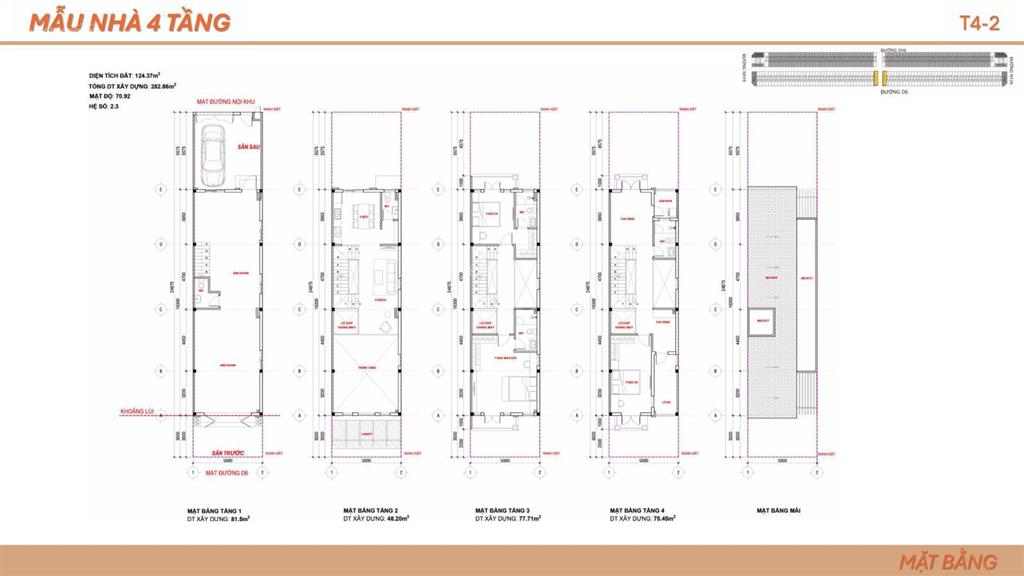 Bán shophouse 1 trệt 3 lầu 286m2  kinh doanh mt đại lộ lê lợi trung tâm tp mới bd cách aeon 1km