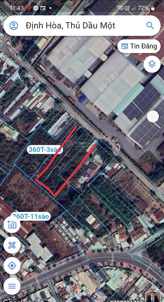 Bán đất thủ dầu một bình dương ngang 39m dài 100m có 800m2 thổ cư