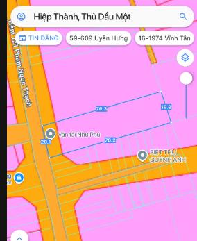 Bán đất mặt tiền đường nhựa 6 mét tại hiệp thành, thủ dầu một, giá chỉ 14 triệu/m2  0983 240 ***