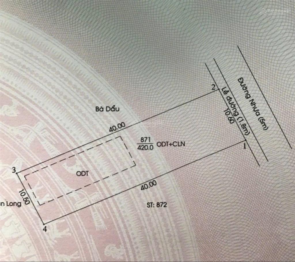 Bán đất mặt tiền đường nhựa 6 phường hiệp thành