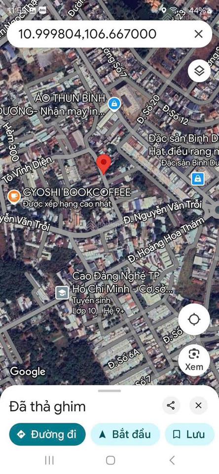 Bán đất mặt tiền đường lớn 12m, đường tô vĩnh diện gần hiệp thành 3