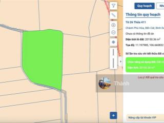 Chính chủ bán 20.078m2 cao su phường chánh phú hoà, tp hồ chí minh