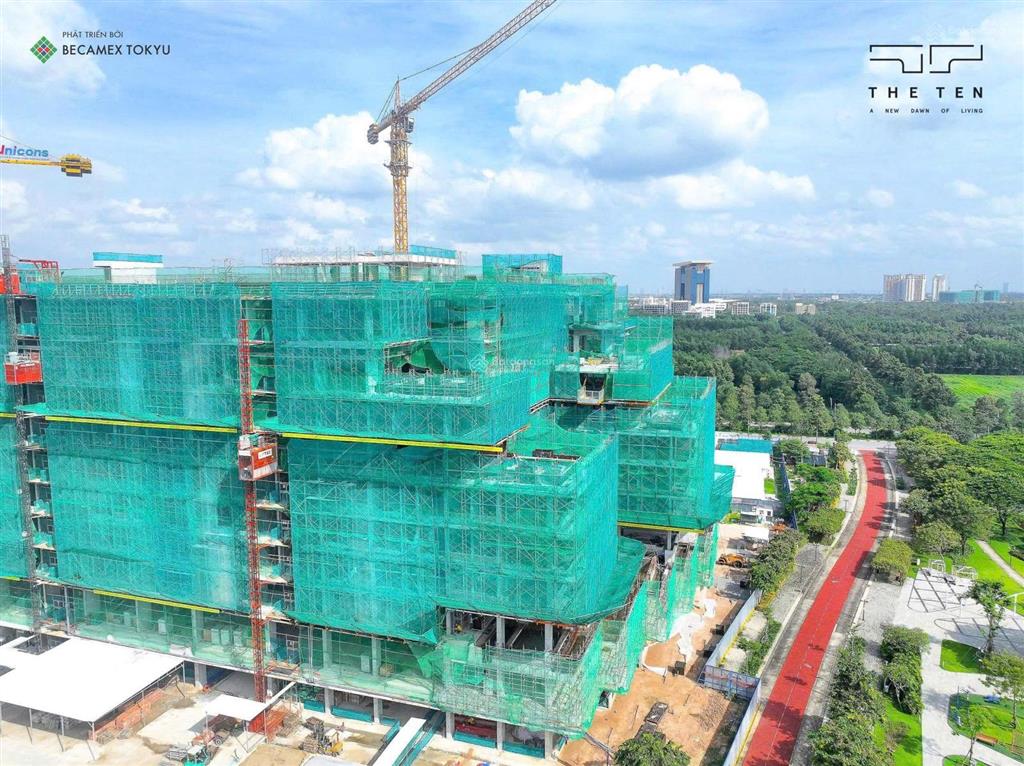 Căn hộ 5 sao the ten, 2pn  2wc, diện tích 90m2, thanh toán 20% nhận nhà khai thác cho thuê 35tr/th