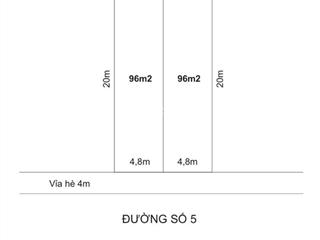 Chính chủ cần bán lô đất mặt tiền đường số 5 khu tái định cư phú chánh a phường hoà phú