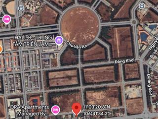 Chính chủ gửi bán lô đất đối diện vòng xoay a1 chu văn an (tp mới) phường bình dương  tp hcm