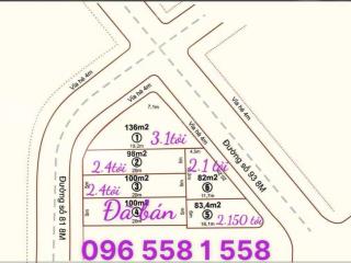 Gia đình e cần bán mấy lô đất mặt tiền đường 81 và 93 khu tái định cư phú chánh d phường phú tân