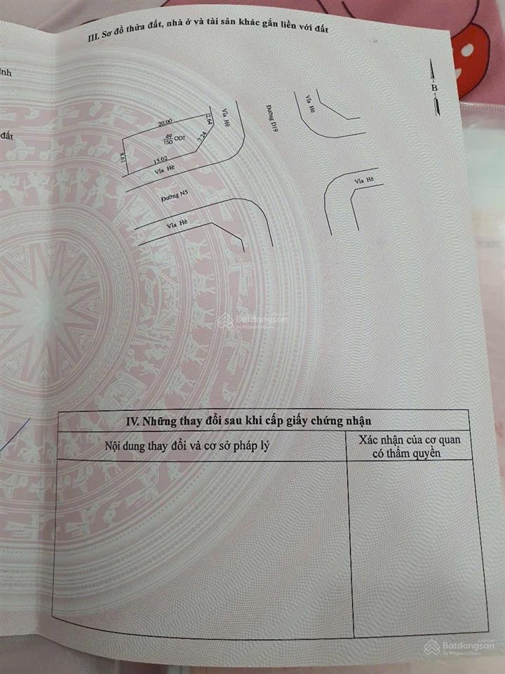 Chính chủ bán lô góc d19/n5 nay là đường hữu nghị  phường hoà phú  tdm  bình dương