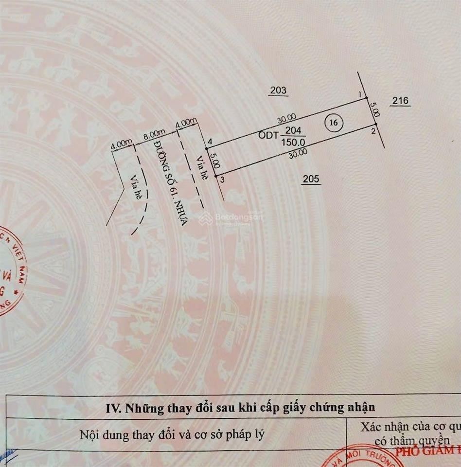 Cần bán gấp lô đất siêu đẹp ngay bên hông công viên đường nhựa 8m thông