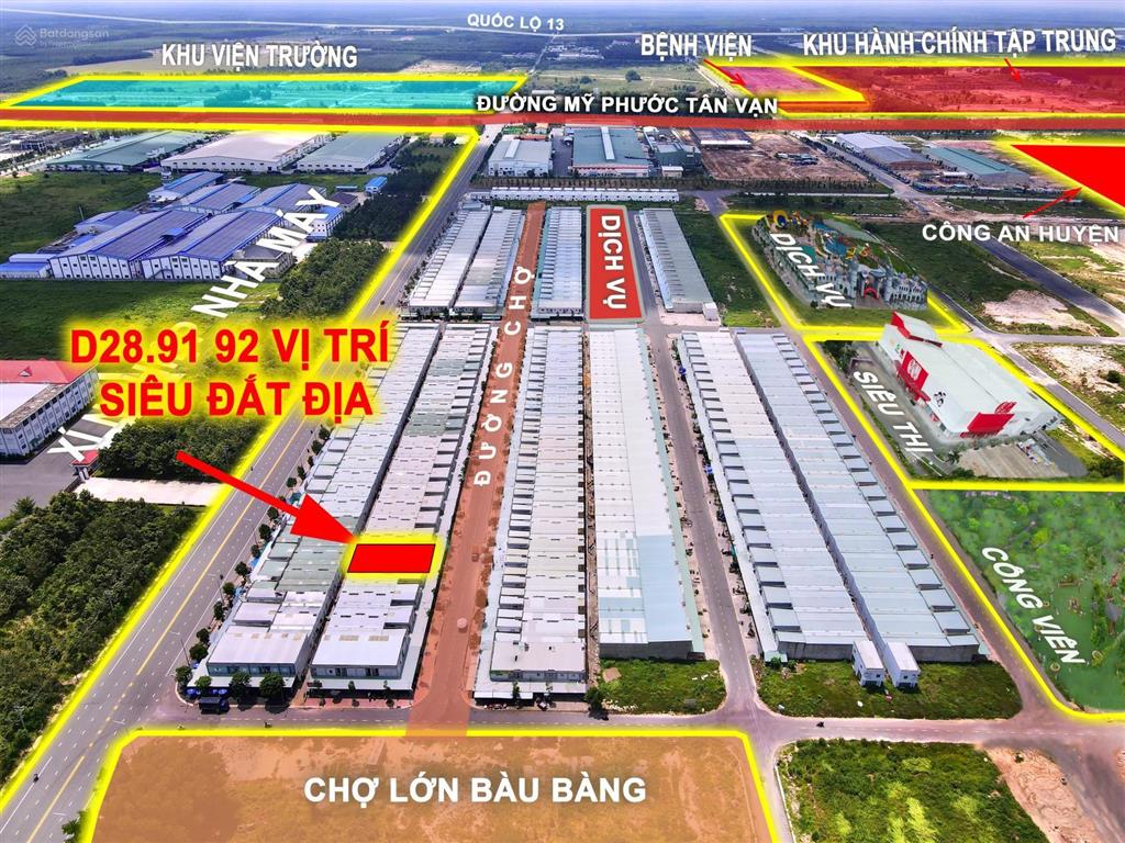 Bán cặp nhà d28.9192 mặt tiền n15 chợ bàu bàng 2 kiot 8 phòng trọ full tc. giá chỉ hơn 4 tỷ