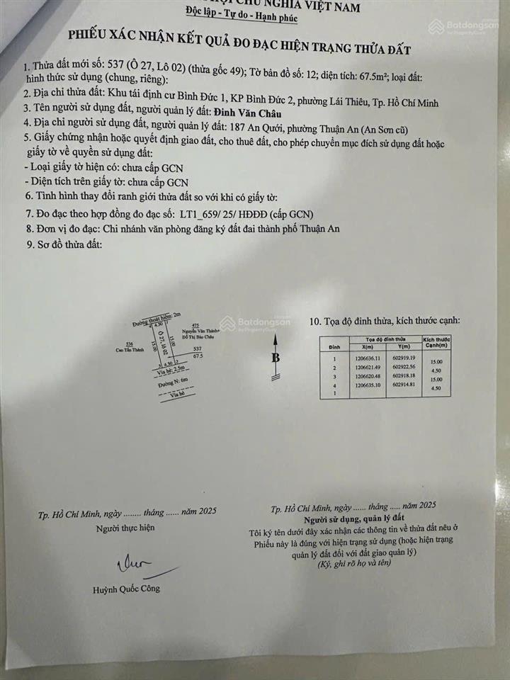 Bán gấp đất 2 mặt tiền view sông khu tdc bình đức 1, p lái thiêu ~ 72m2 full thổ cư giá 3 tỷ 890 tr