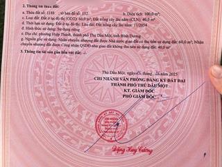 Bán đất sát kdc hiệp thành 1, 5x20m, xây tự do. giá 2.5 tỷ