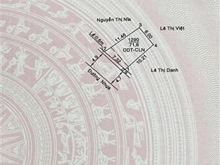 Bán đất mặt tiền hẻm 288 huỳnh văn lũy. giá 1.990 tỷ.  0975 222 ***