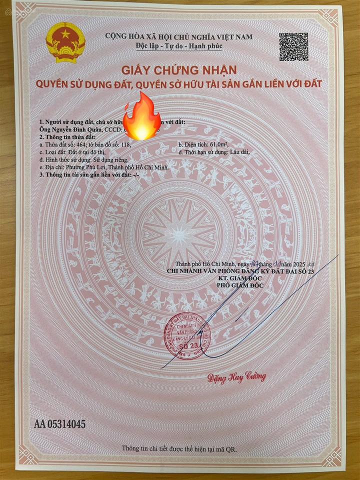 Bán đất chợ phú hoà. đường oto, giá 2.150 tỷ.  0975 222 ***