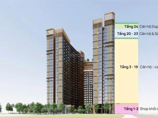 Suất độc quyền căn 1pn + toà the charm tầng trung view nội khu.  0938 656 ***