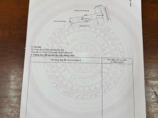 Đất mặt tiền nhựa 6m dx027, phú mỹ. dt 5x30m(60m2 tc) giá 3tỷ390