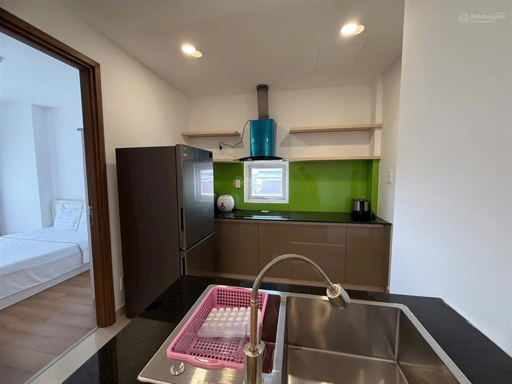 Bán căn hộ theview midori tp mới 61m2 view hồ bơi 1 pn 1p làm việc 2wc tầng trung full nội thất