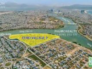 Hàng mới bán lô biệt thự euro village 2 hoà xuân, sát sông, đường 7,5m, vị trí đắc địa
