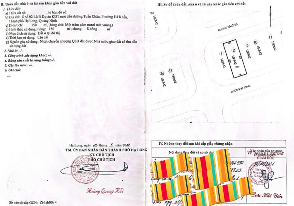 Ô đất tại toyota sau toà nhà hải quan  đối diện cửa ngõ đảo ngọc tuần châu  vị trí đẹp giá đầu tư
