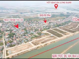 Hàng hiếm. 100m2 mt 5m  150m2  mt 7.5m thống nhất, quảng yên hạ long. nhìn thang sang da vin