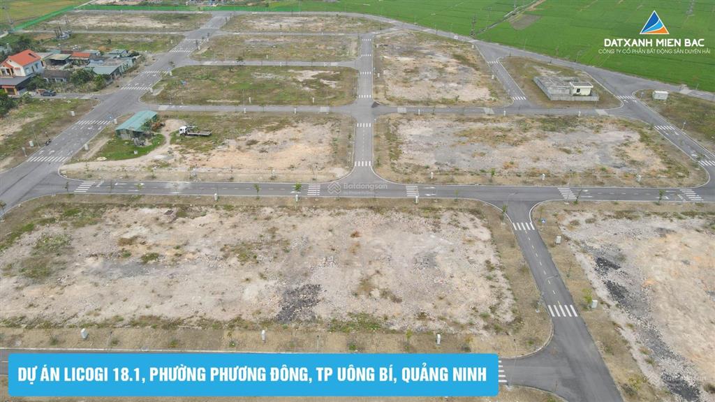 Chính chủ cần tiền cắt lỗ gấp lô licogi 18.1 uông bí đón sóng đường 10 làn chỉ 18tr/m2 vị trí đẹp