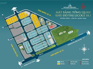 Chính chủ cần tiền cắt lỗ gấp lô licogi 18.1 uông bí đón sóng đường 10 làn chỉ 18tr/m2 vị trí đẹp