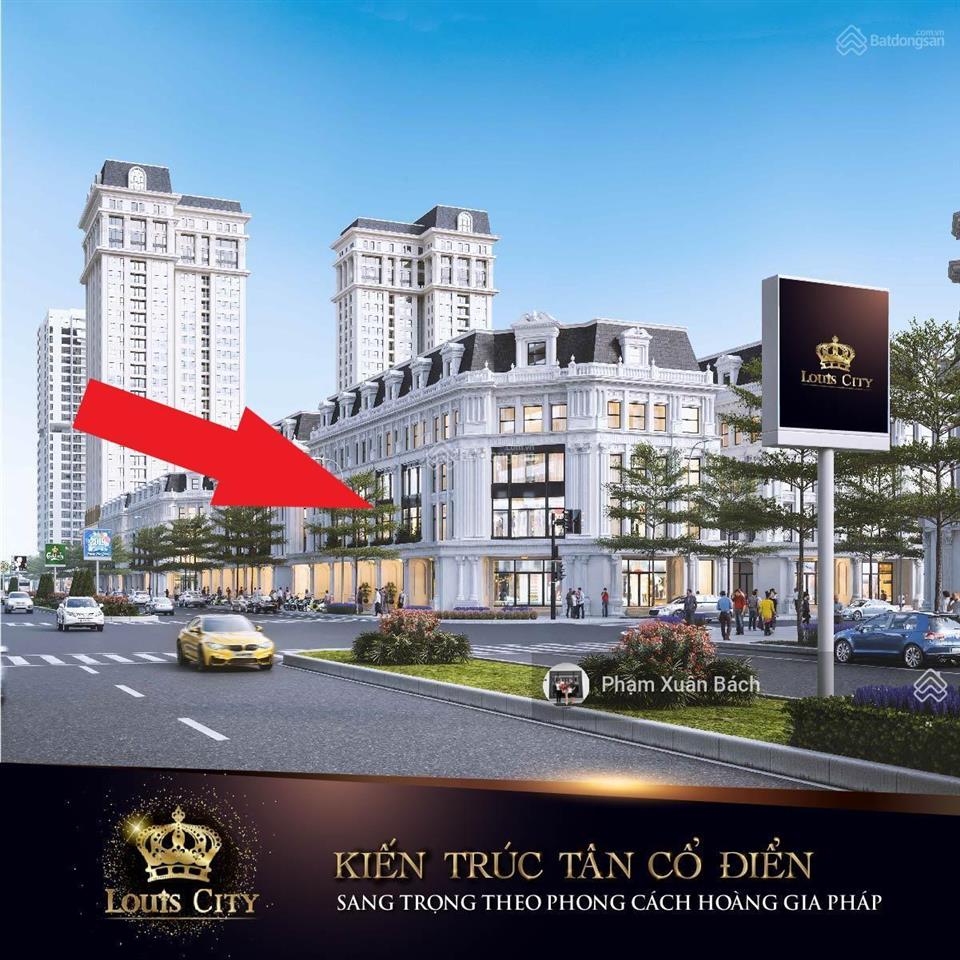 Chính chủ bán lại suất ngoại giao đường 40m, mt 6m, vỉa hè 7m, dt 98,9m2. louis city hm