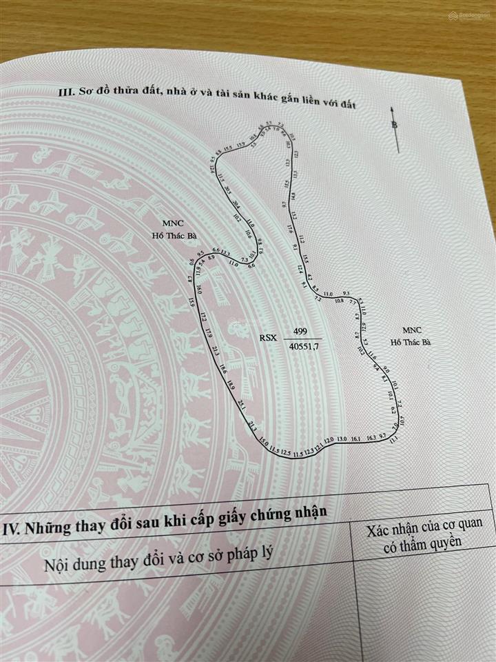 Tôi chính chủ cần bán đảo 4ha đẹp nhất hồ thác bà, yên bái 4ha (thực tế 5,8 ha)